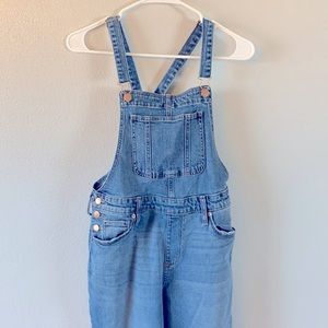 Universal Thread High-Rise, Cropped Denim Overalls